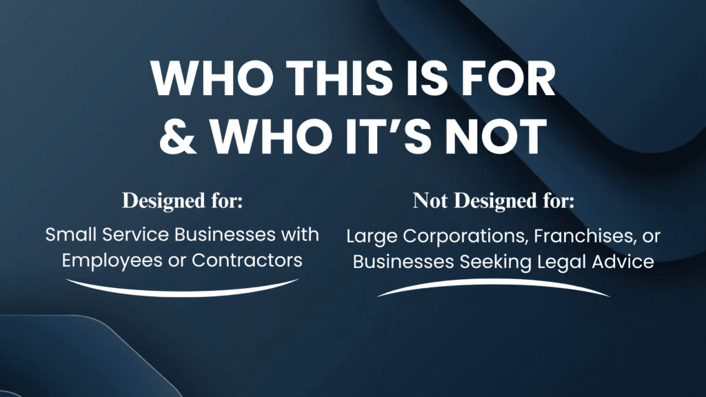 Who This is For & Who It's Not